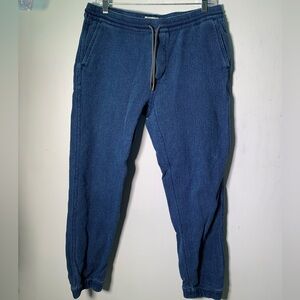 Taylor Stitch Texture Men's Blue Jogger Pants size M